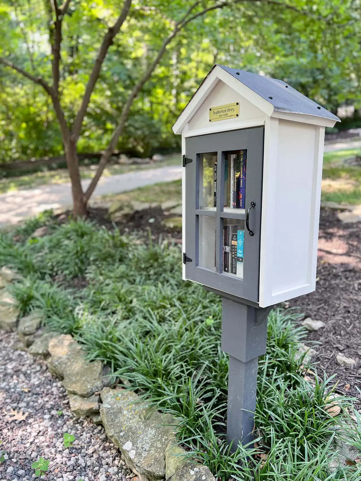 little free library kit to add to your yard for a library box take one leave one for the neighborhood 