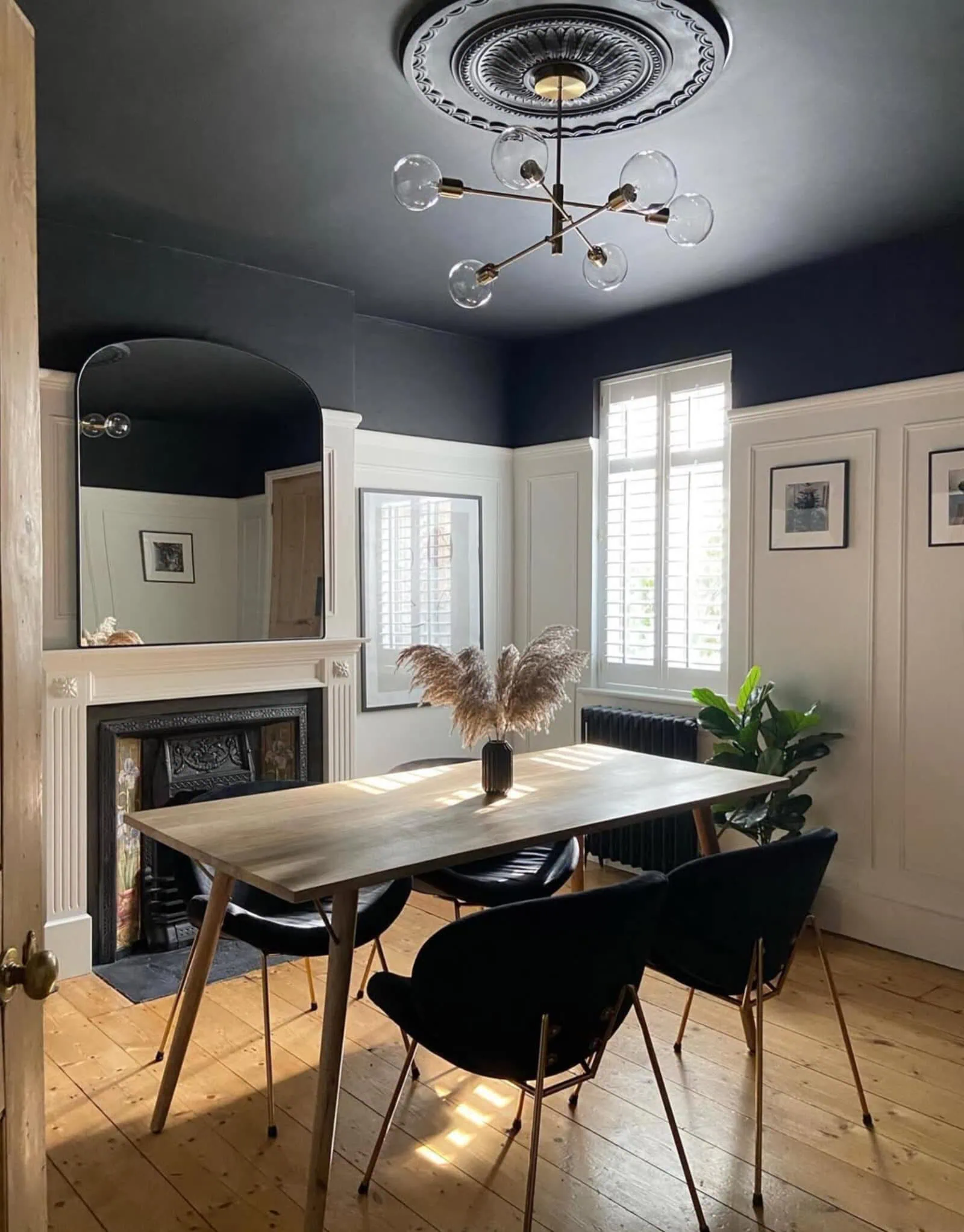 Navy Blue Ceiling in Victorian 