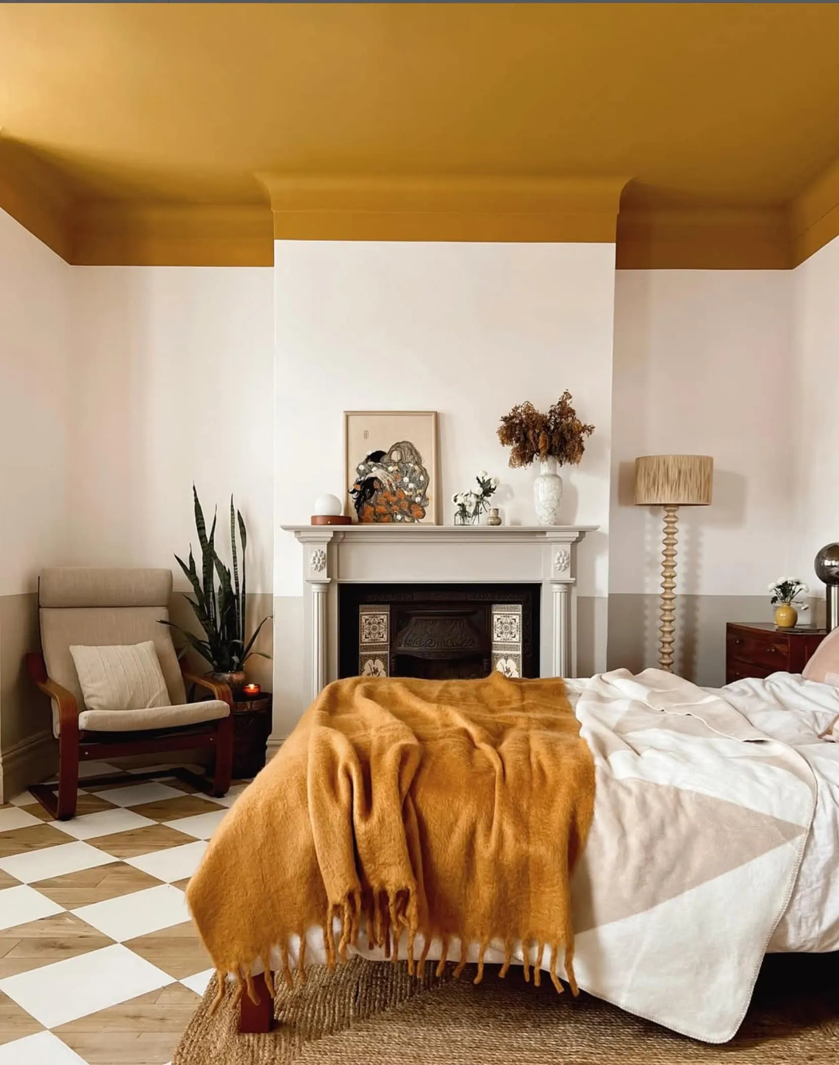 Painted ceiling