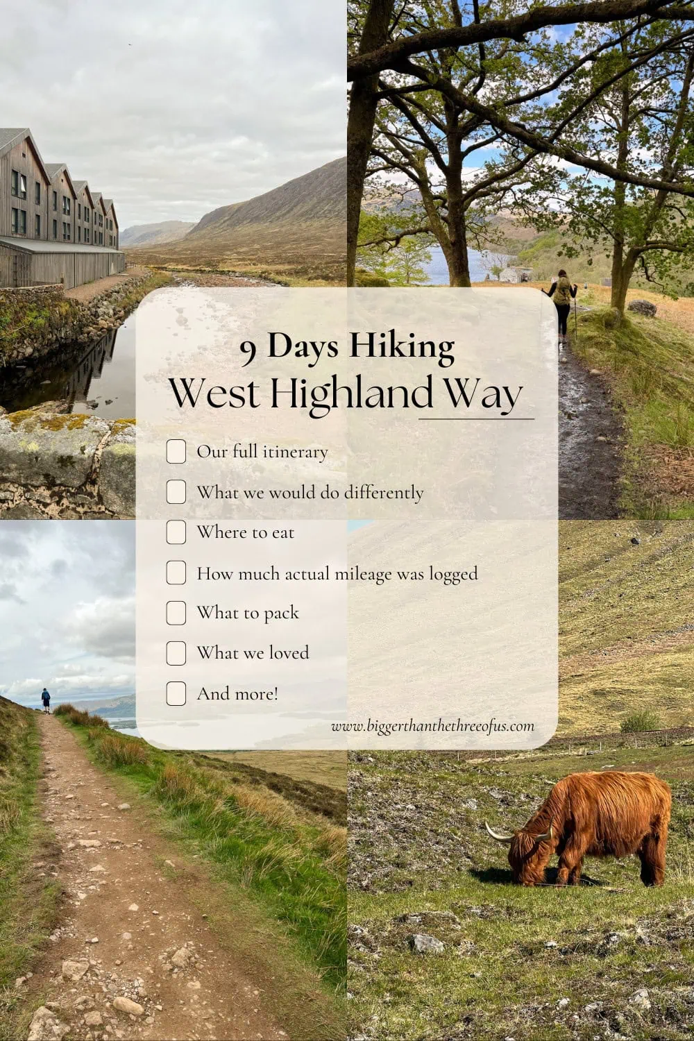 Planning to hike the West Highland Way in Scotland? This comprehensive 9-day itinerary covers everything you need to know for walking the full 96 miles from Milngavie to Fort William while staying at charming inns along the route. Discover scenic highlights, daily distances, essential tips, and cozy accommodation recommendations in this detailed guide for hikers seeking a comfortable and memorable experience on Scotland’s most iconic long-distance trail.