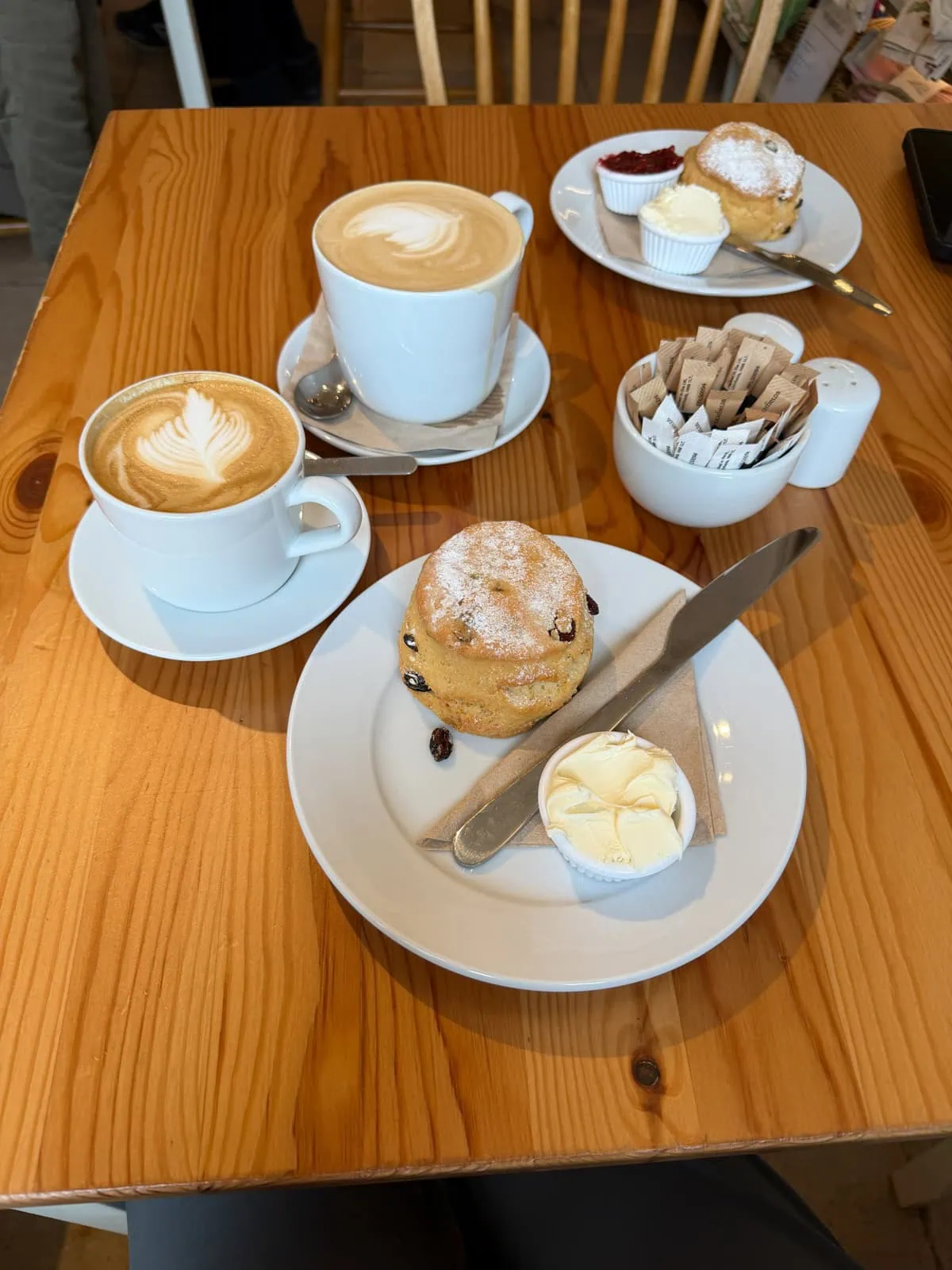 art cafe painwick sconces and coffee