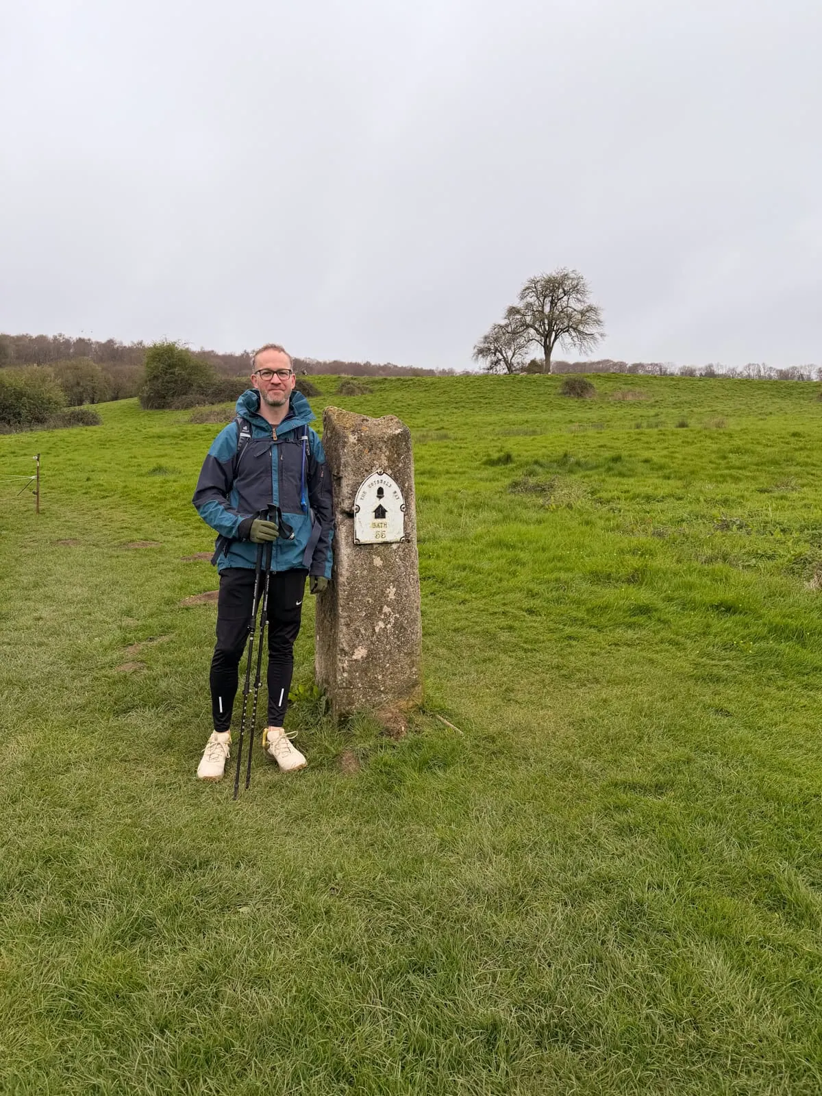 Cotswold way marking for the trail