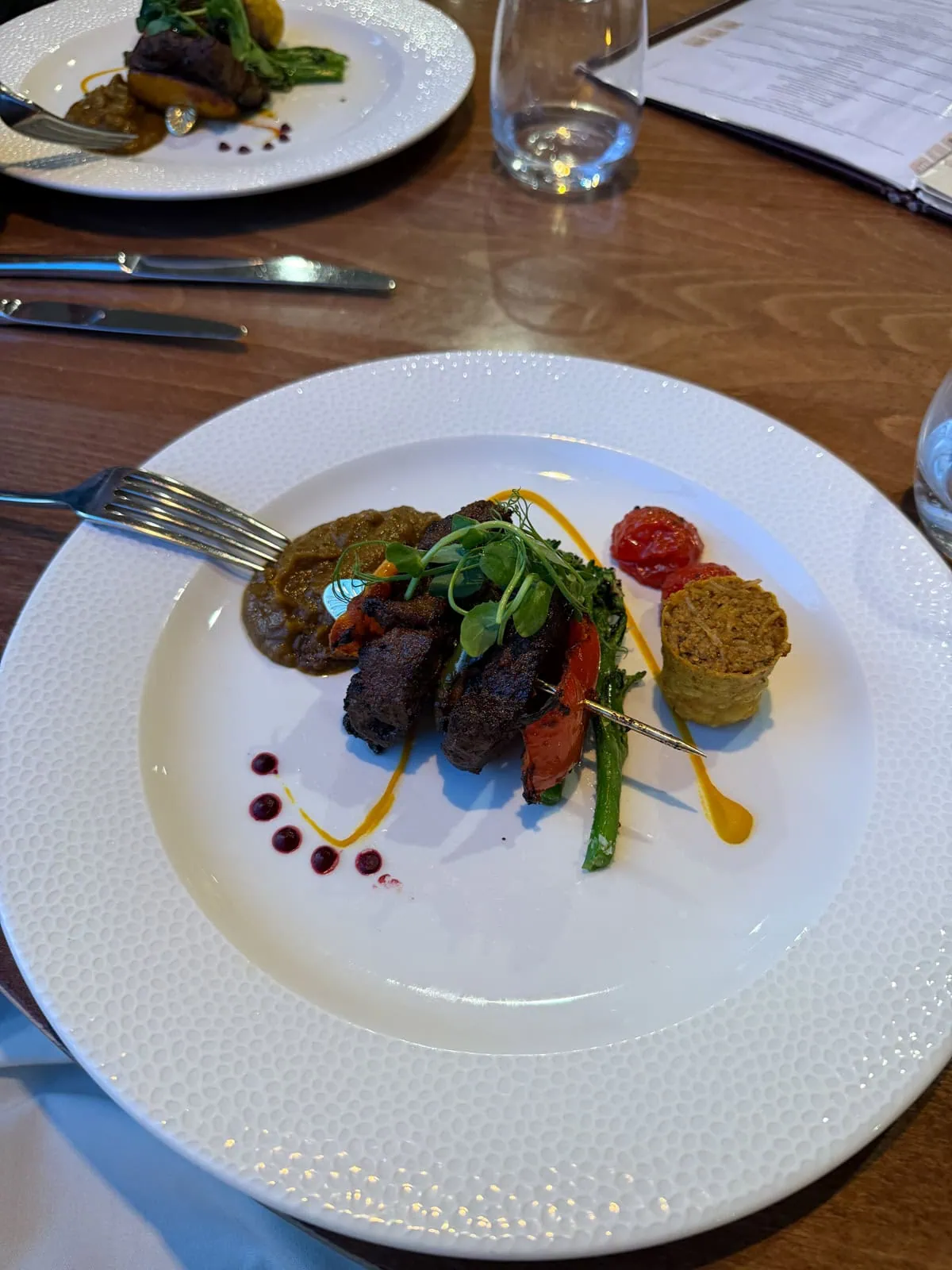 The Mint Room tasting menu in Bath England